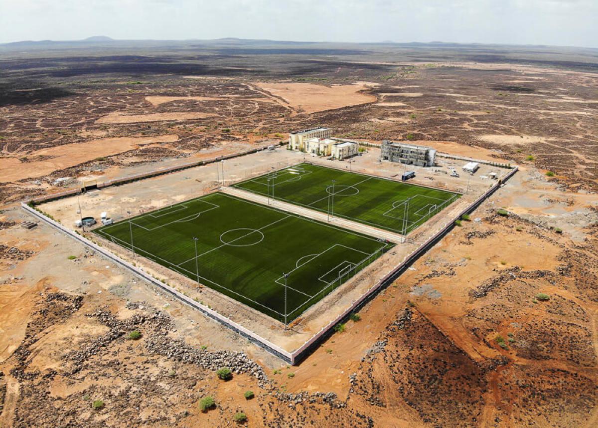 Projets sociaux Académie de football inclusive de la FIFA Djibouti - Domo Sports Grass